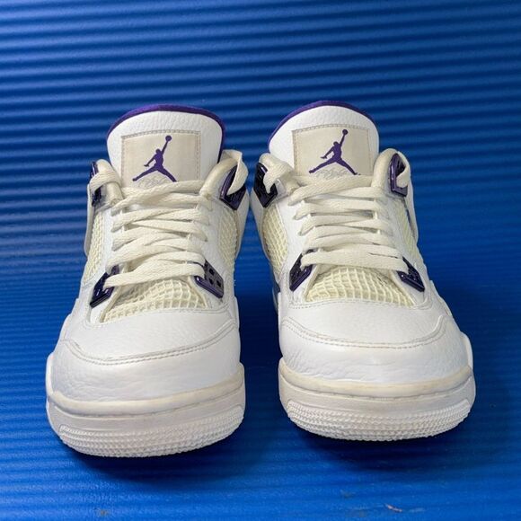 Size 6.5Y- Nike Air Jordan 4 Retro Metallic Purple 408452-115 Women’s 8 - Picture 4 of 8